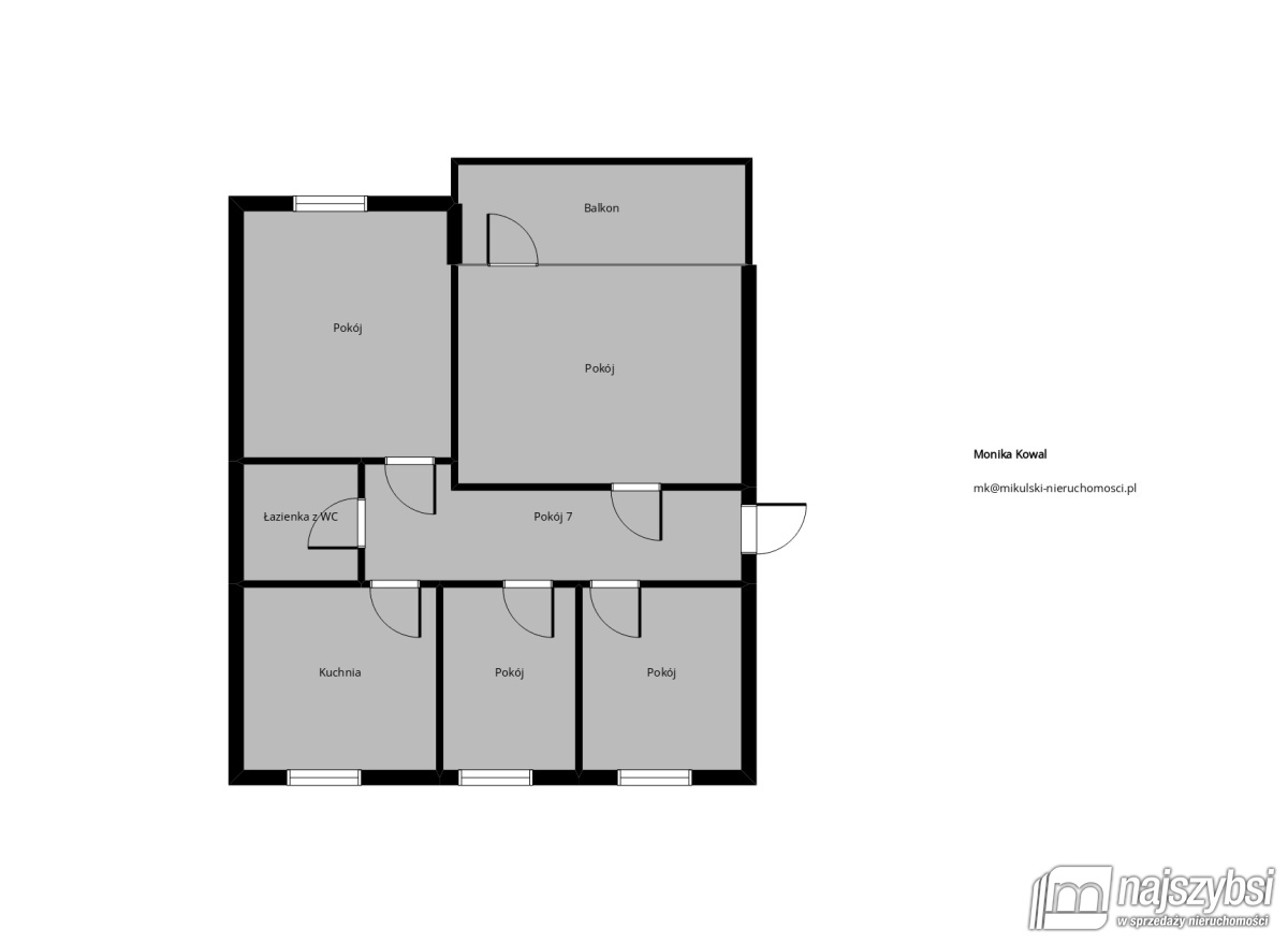 Mieszkanie, 4 pok., 77 m2, Nowogard Centrum (17)