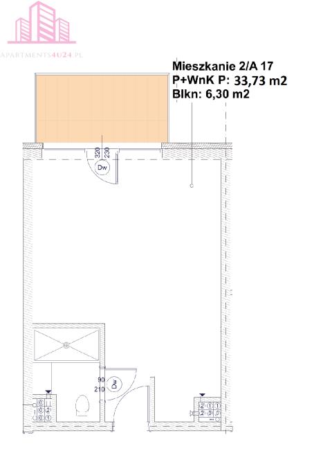 Mieszkanie, 1 pok., 33 m2, Kołobrzeg  (10)