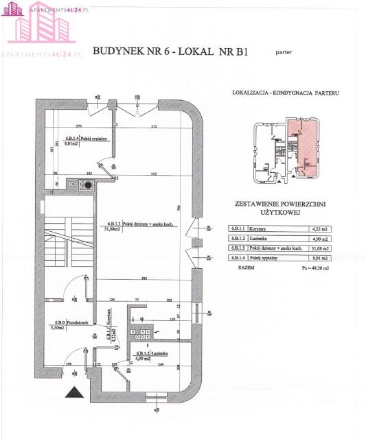 Mieszkanie, 2 pok., 48 m2, Rogowo  (9)