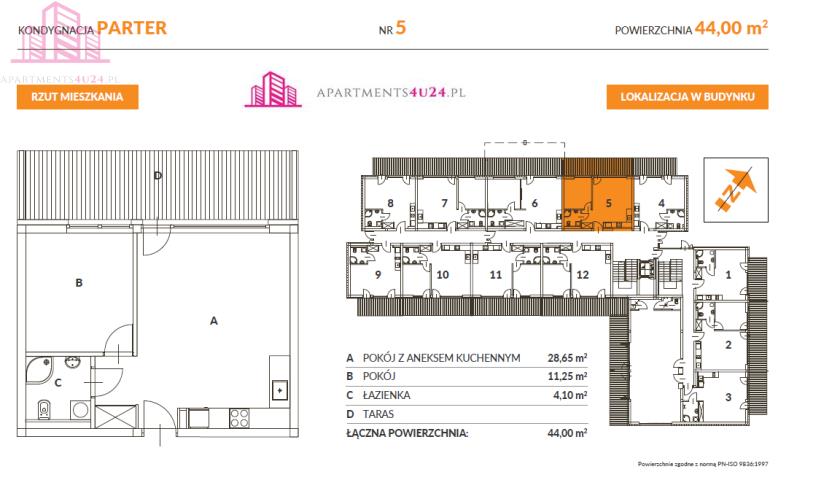 Mieszkanie, 2 pok., 44 m2, Mielno  (6)
