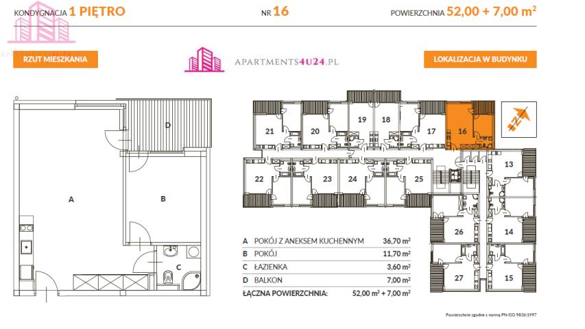 Mieszkanie, 2 pok., 52 m2, Mielno  (7)