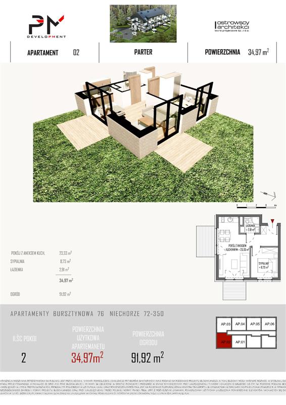 Mieszkanie, 2 pok., 31 m2, Niechorze  (11)