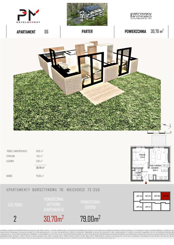 Mieszkanie, 2 pok., 31 m2, Niechorze  (14)