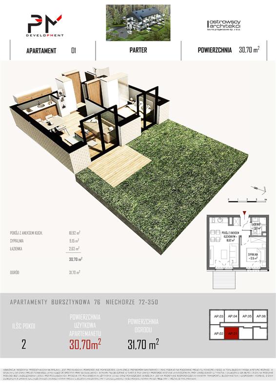 Mieszkanie, 2 pok., 31 m2, Niechorze  (6)