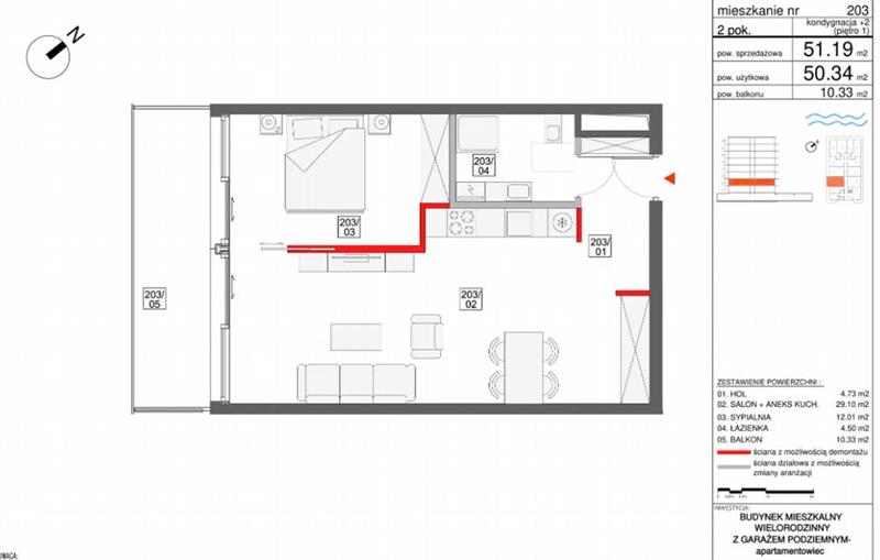 Mieszkanie, 2 pok., 51 m2, Darłowo  (4)