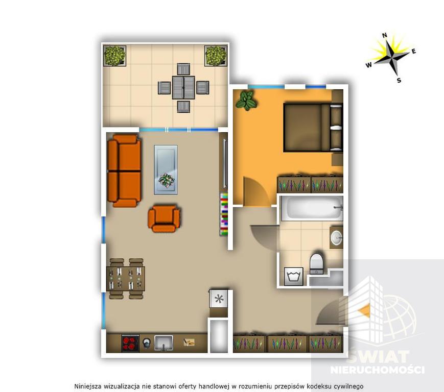 43 m2 - I piętro - 2 pokoje - NOWE BUDOWNICTWO (1)