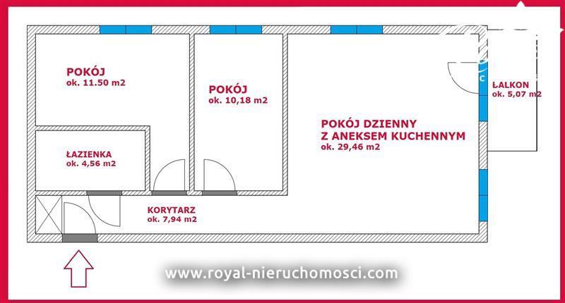 Mieszkanie, 3 pok., 64 m2, Koszalin Hallera (15)