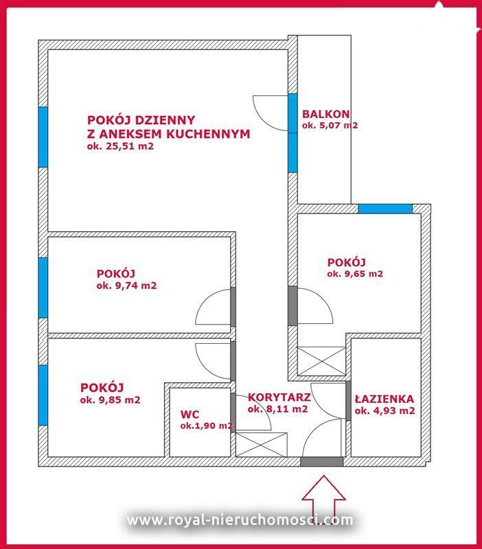 Mieszkanie, 4 pok., 70 m2, Koszalin Hallera (14)