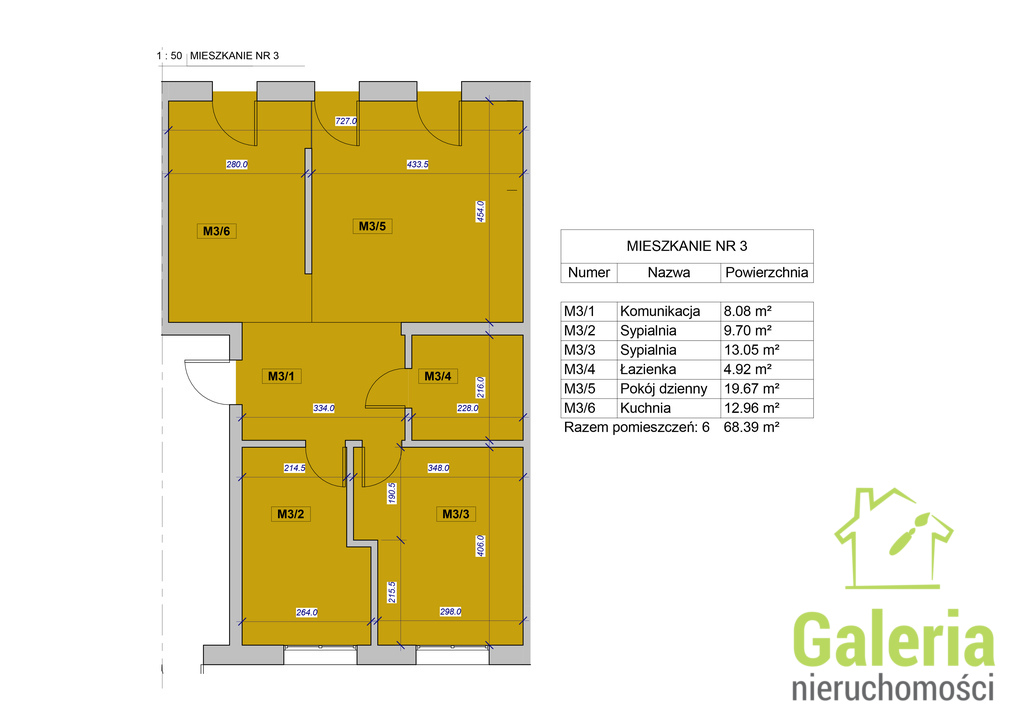Mieszkanie 68m2 | 3pok | taras | pod Goleniowem (14)