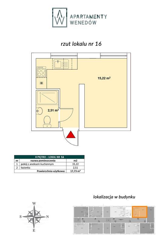 Mieszkanie, 1 pok., 18 m2, Koszalin  (2)
