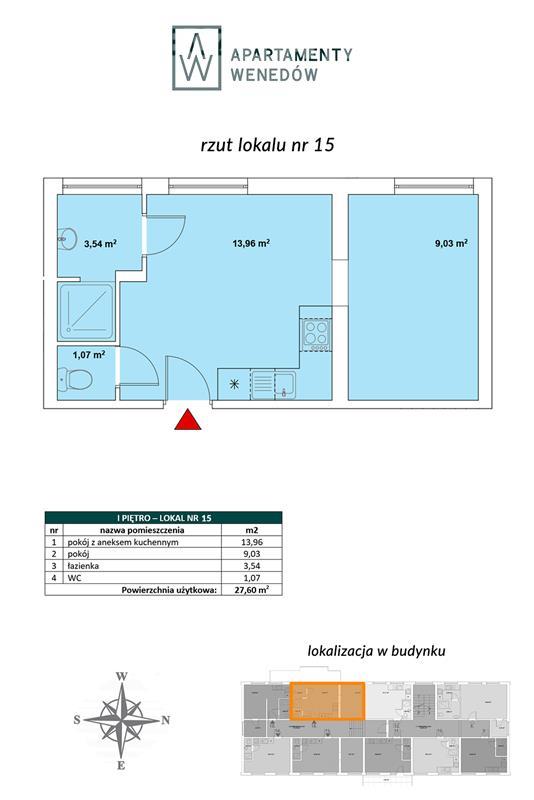 Mieszkanie, 2 pok., 28 m2, Koszalin  (2)