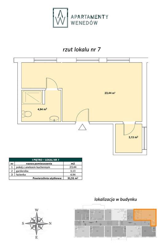 Mieszkanie, 1 pok., 32 m2, Koszalin  (2)