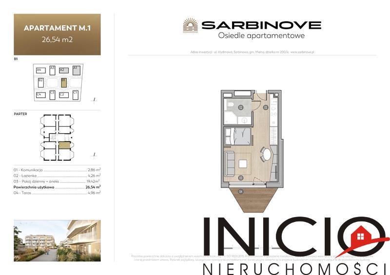 Mieszkanie, 1 pok., 27 m2, Sarbinowo Sarbinove Osiedle Apartemtnowe (2)