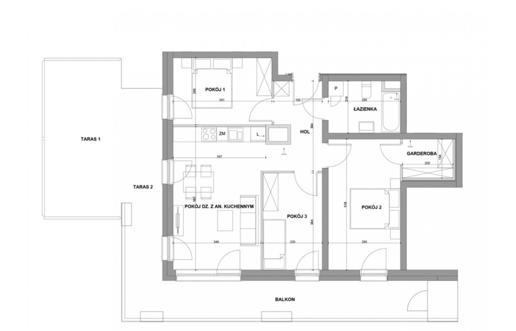 Apartament  68,5 m2 + taras 47 m2 (5)