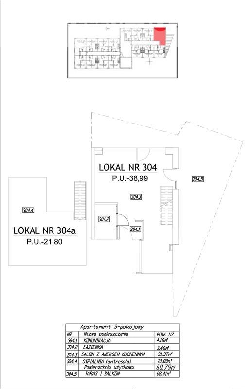Mieszkanie, 2 pok., 61 m2, Sianożęty  (9)