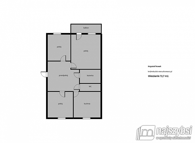 Mieszkanie, 3 pok., 73 m2, Świnoujście Centrum (18)