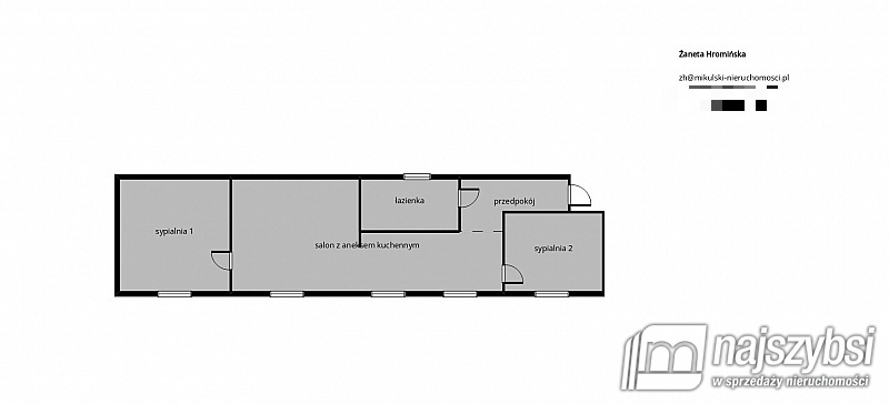 Mieszkanie, 3 pok., 65 m2, Resko Centrum (2)