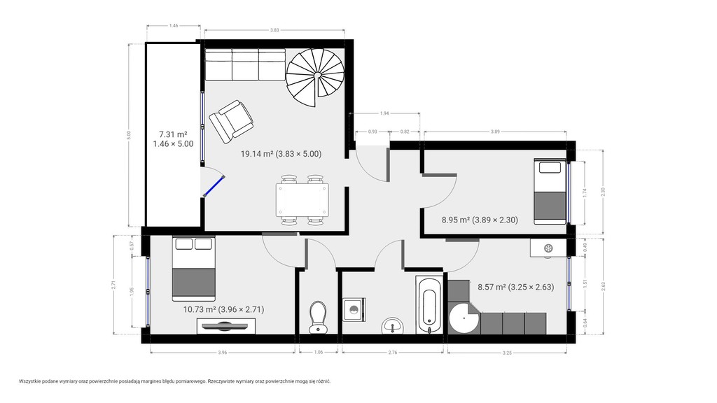 Komfortowe duże mieszkanie blisko Parku oraz Świny (19)