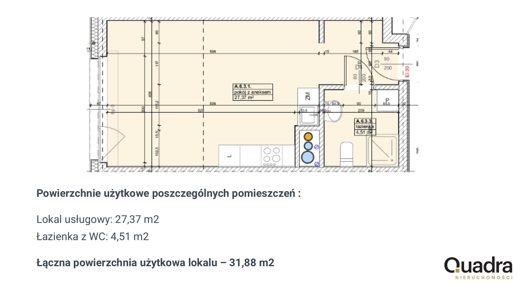 Mieszkanie, 2 pok., 32 m2, Szczecin Gumieńce (3)