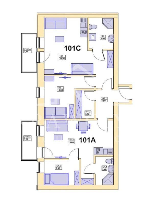 Mieszkanie, 2 pok., 72 m2, Dziwnówek  (8)
