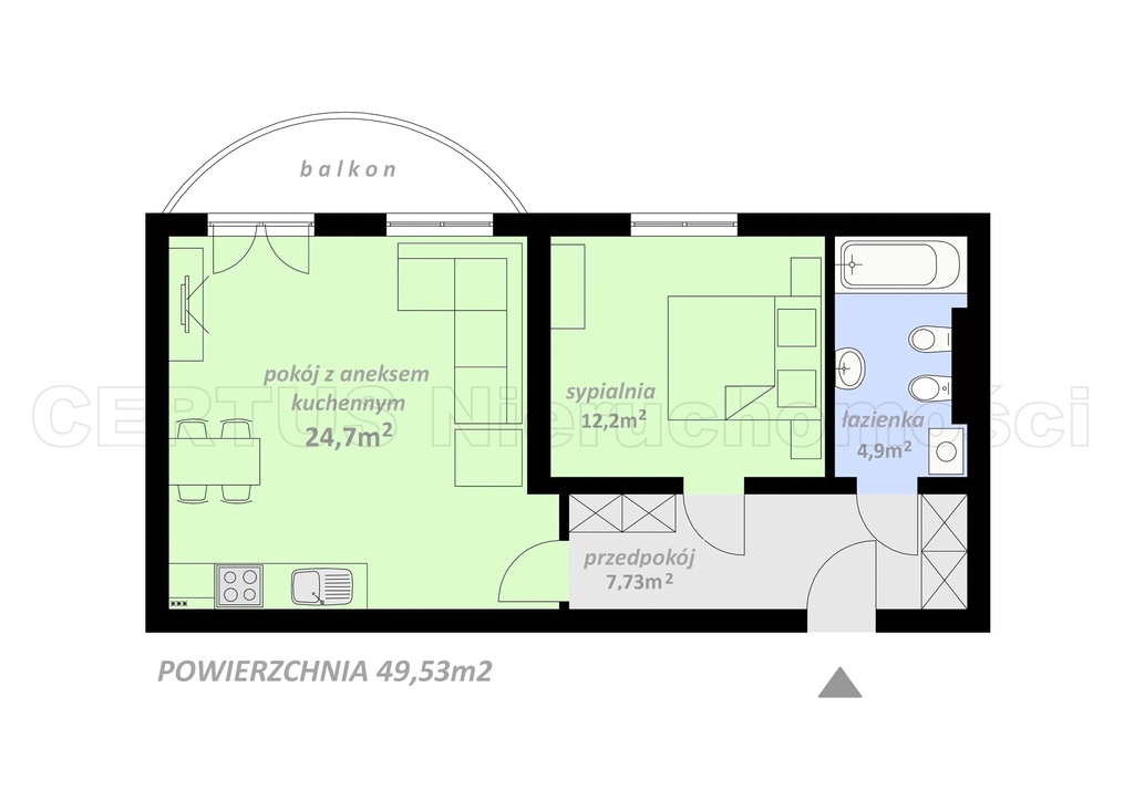 Komfortowe mieszkanie 2-pokojowe w Podczelu (9)