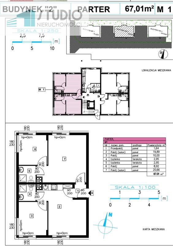 Mieszkanie, 4 pok., 67 m2, Sarbinowo Las, Pas Nadmorski, Tereny Rekreacyjne (1)