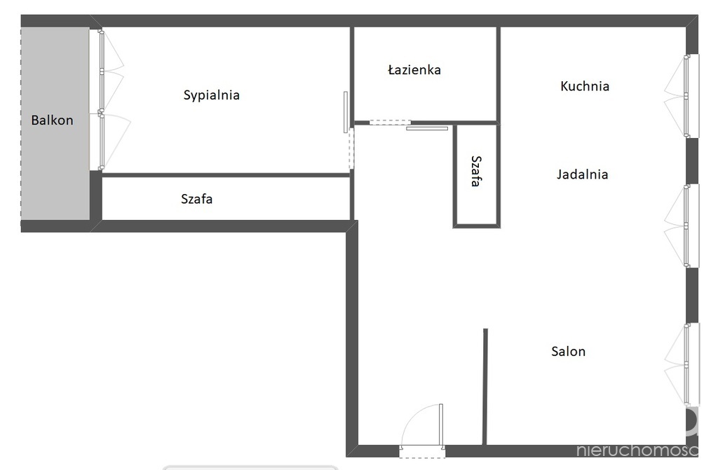 2-3 pokoje+balkon SPÓŁDZIELCZE WŁASNOŚCIOWE (9)