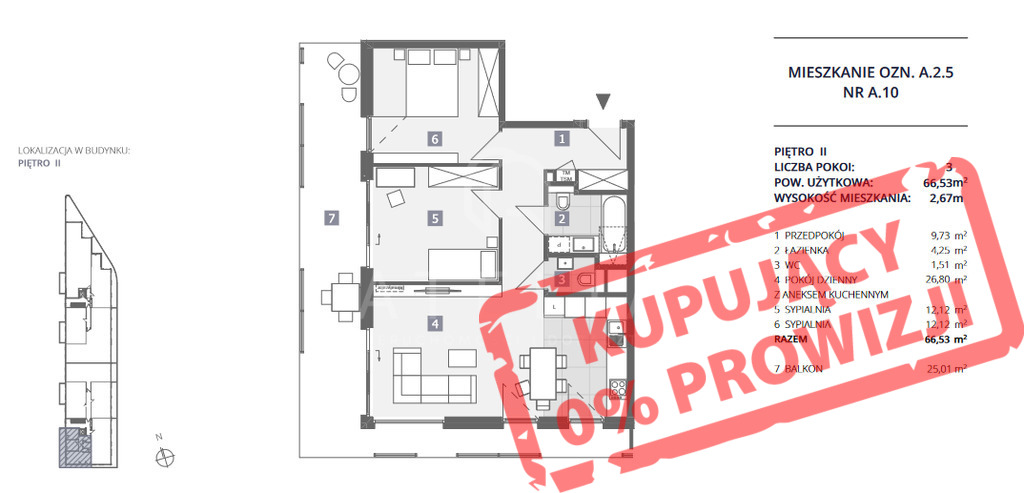 Wyjątkowy apartament przy Marina Dąbie - 66.53 m2 (14)