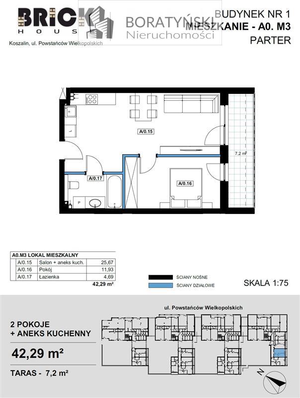 Mieszkanie, 2 pok., 42 m2, Koszalin  (6)