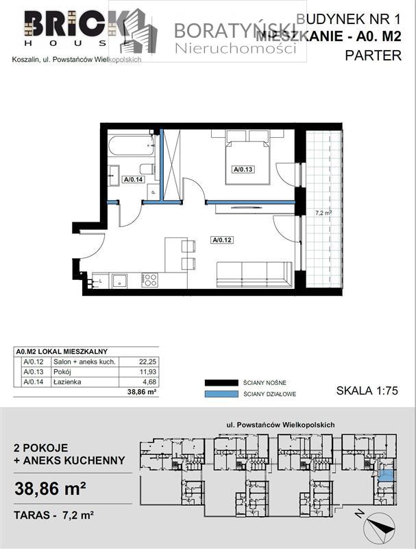 Mieszkanie, 2 pok., 39 m2, Koszalin  (6)