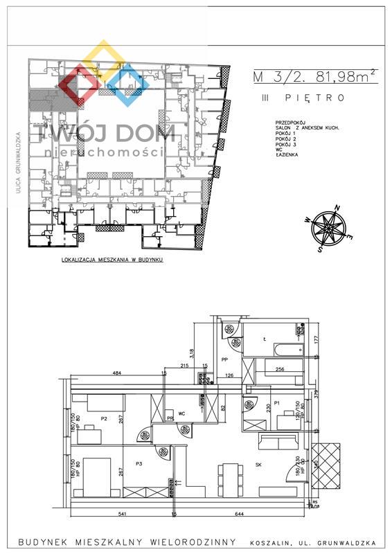 Mieszkanie, 4 pok., 82 m2, Koszalin Śródmieście (4)