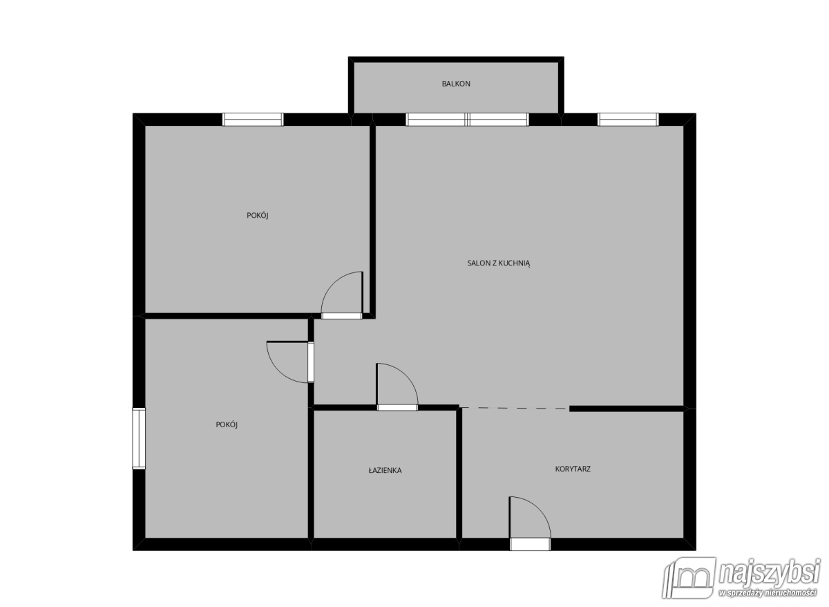 Mieszkanie, 3 pok., 49 m2, Stargard Osiedle Platinum (24)