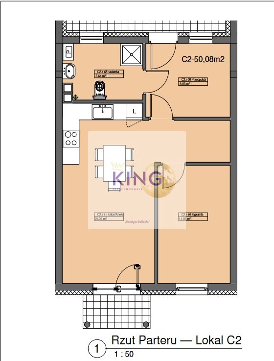 Mieszkanie, 2 pok., 50 m2, Police  (5)