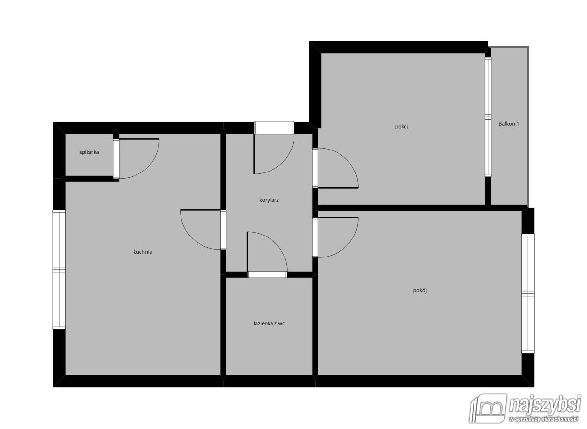 Mieszkanie, 2 pok., 56 m2, Pyrzyce  (16)