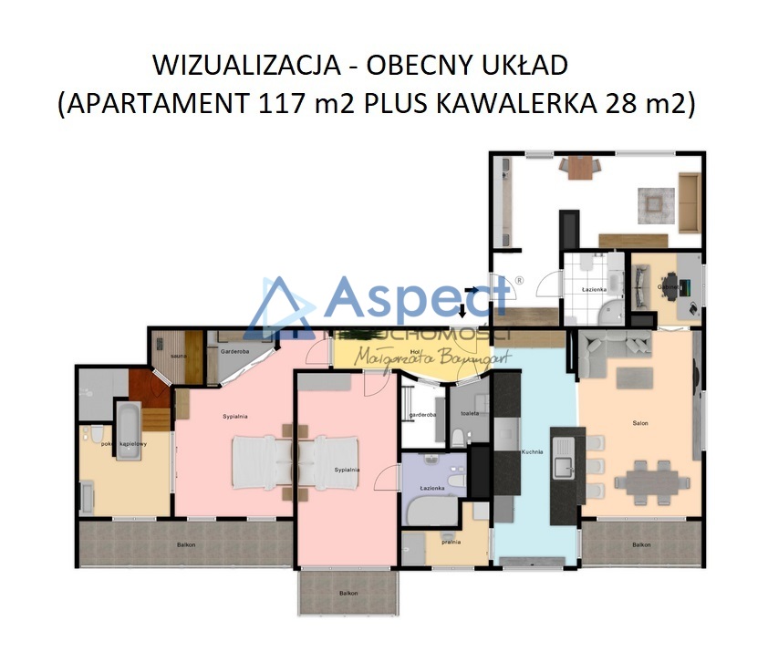 Unikalny apartament, sauna, 2 balkony,2 łazienki (6)