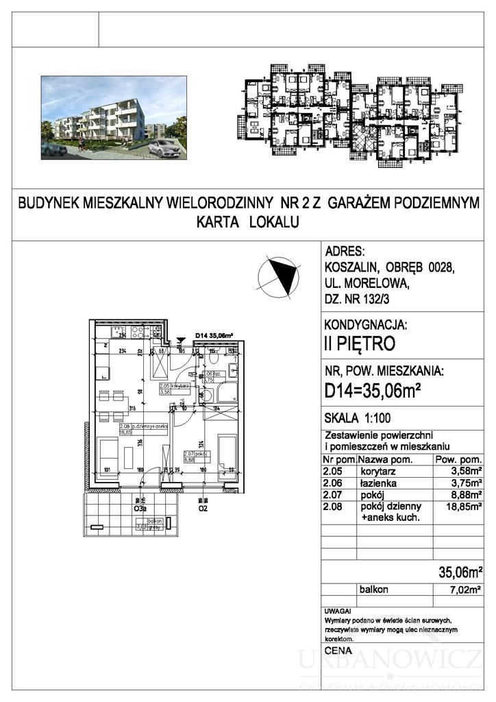 Mieszkanie, 2 pok., 35 m2, Koszalin  (4)