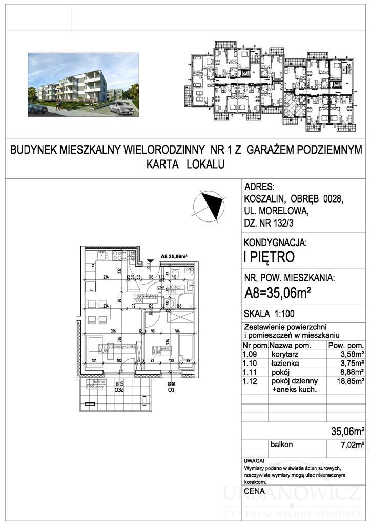 Mieszkanie, 2 pok., 35 m2, Koszalin  (4)