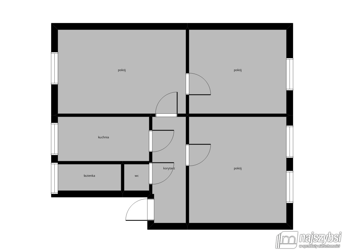 Mieszkanie, 3 pok., 68 m2, Stargard  (17)
