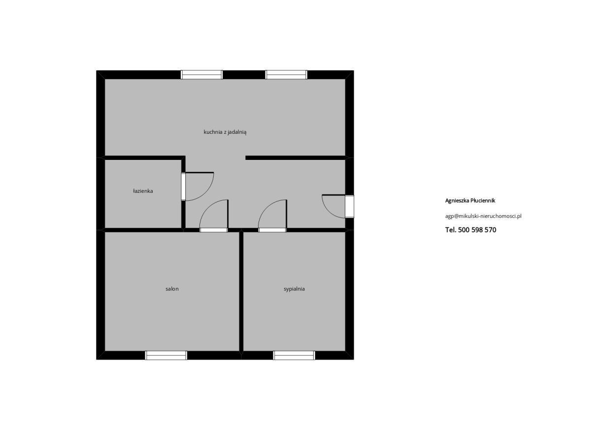 Mieszkanie, 2 pok., 61 m2, Goleniów Centrum Miasta (21)