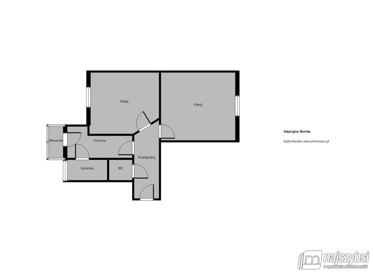 Mieszkanie, 2 pok., 46 m2, Stargard  (16)