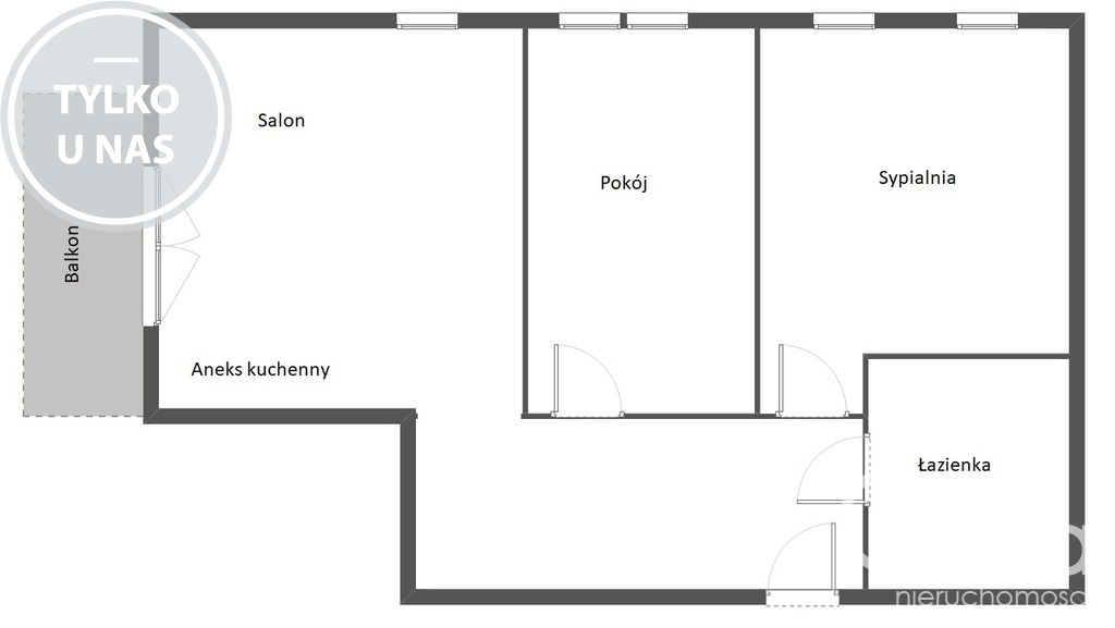 Idealne 3 pokoje na Warszewie, Duży Balkon! (22)
