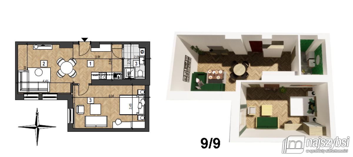 Mieszkanie, 2 pok., 30 m2, Świnoujście Centrum (21)