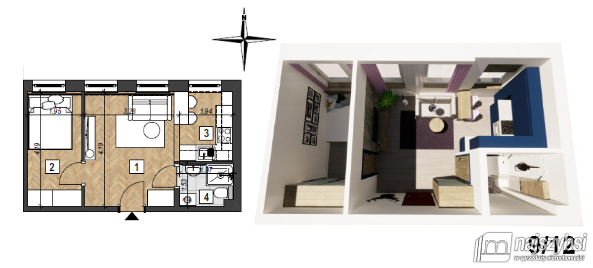 Mieszkanie, 2 pok., 30 m2, Świnoujście Centrum (22)