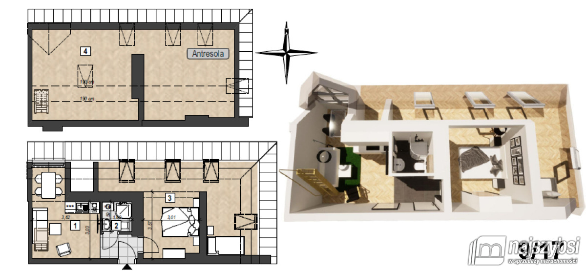 Mieszkanie, 2 pok., 30 m2, Świnoujście Centrum (23)