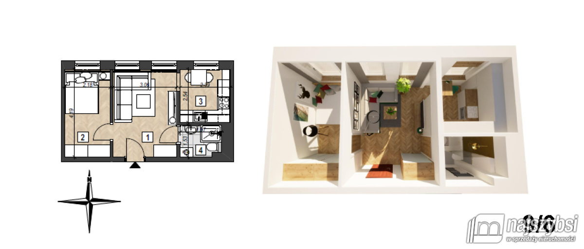 Mieszkanie, 2 pok., 30 m2, Świnoujście Centrum (24)