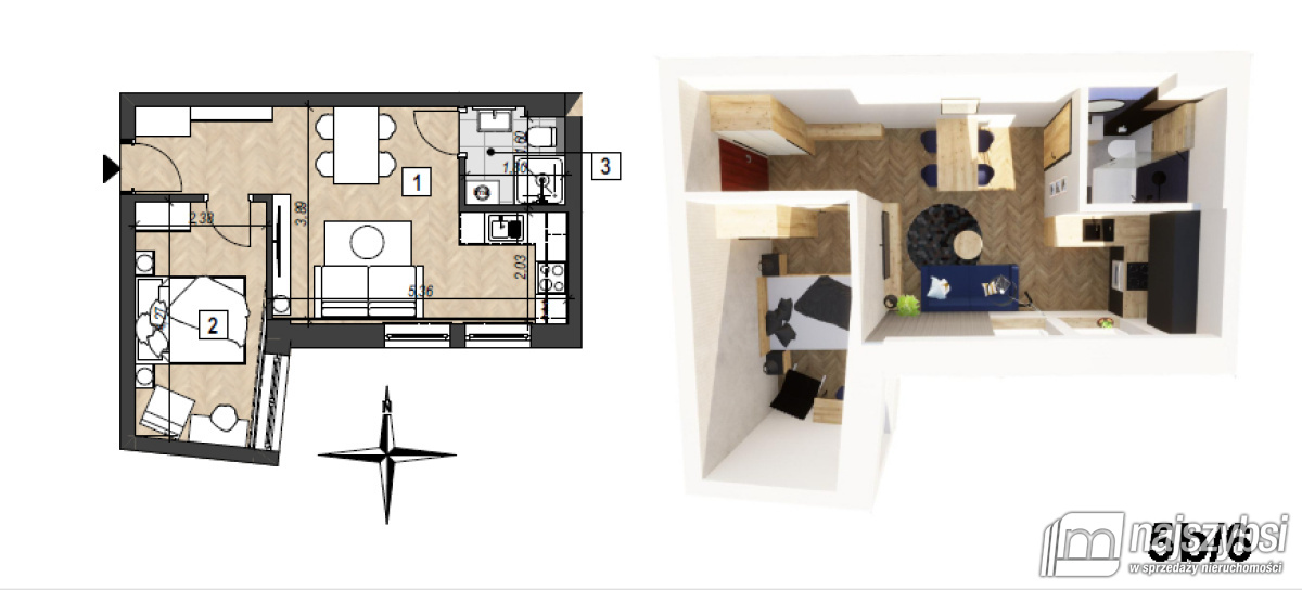 Mieszkanie, 1 pok., 69 m2, Świnoujście Centrum (18)