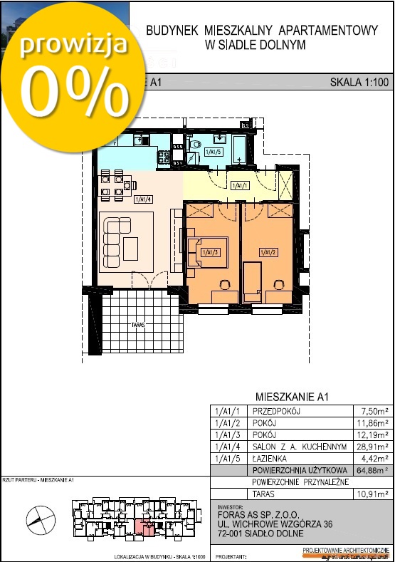 Siadło Dolne apartament 3 pokojowy taras 10m2! (2)