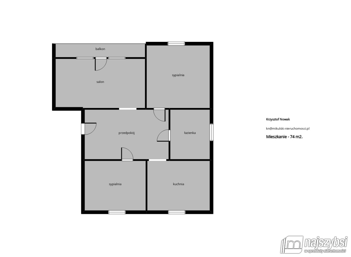Mieszkanie, 3 pok., 74 m2, Świnoujście Zachodnie (20)