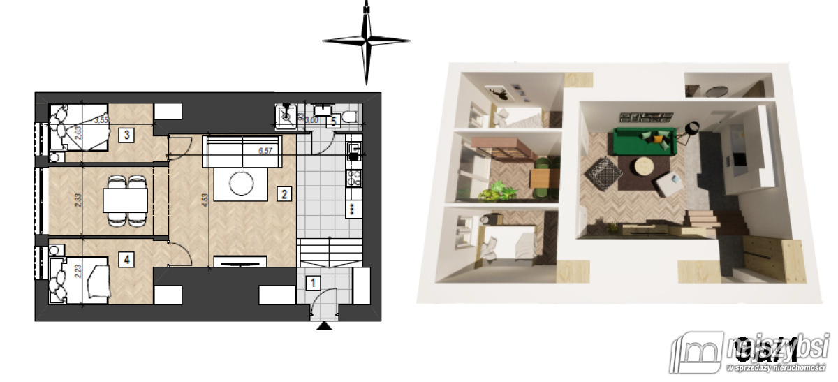 Mieszkanie, 1 pok., 44 m2, Świnoujście Centrum (13)