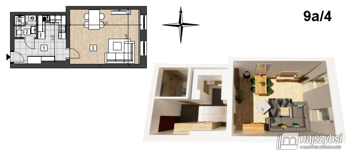 Mieszkanie, 1 pok., 44 m2, Świnoujście Centrum (16)